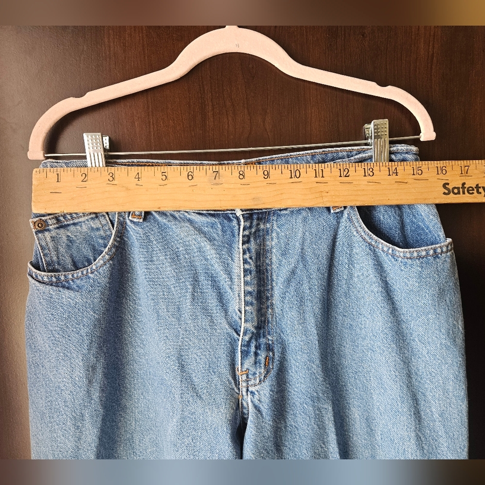 Vintage Open Trails 100% Cotton Blue Jeans Size 14 Long - Picture 2 of 7